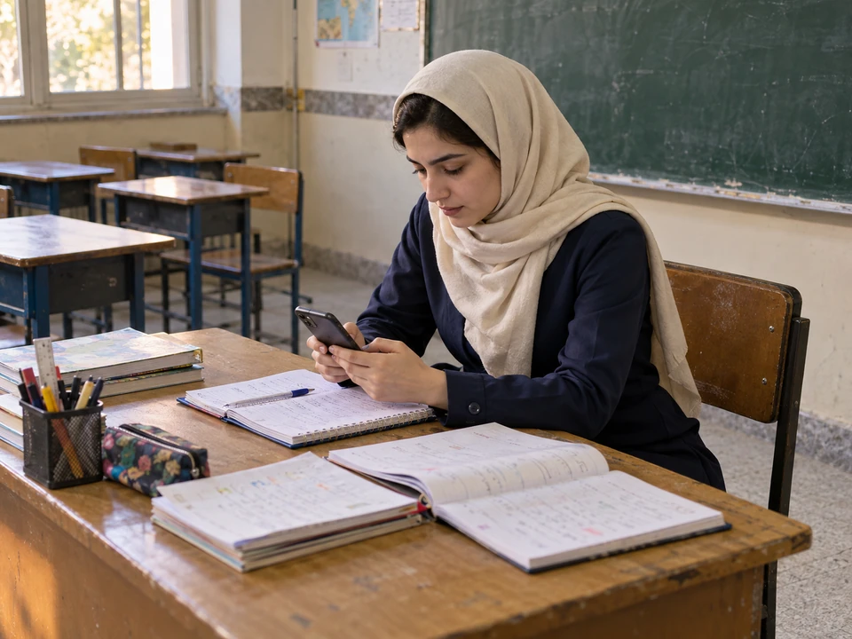 آماده‌سازی کلاس و ابزارهای آموزشی با تلفن همراه